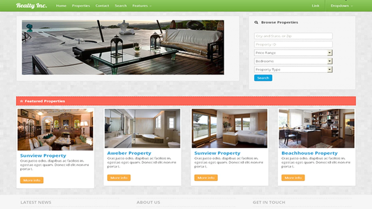 RealtyInc. Real Estate Template
