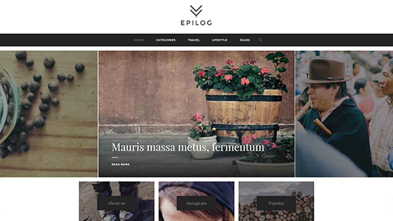 Epilog - Clean Blogging Theme