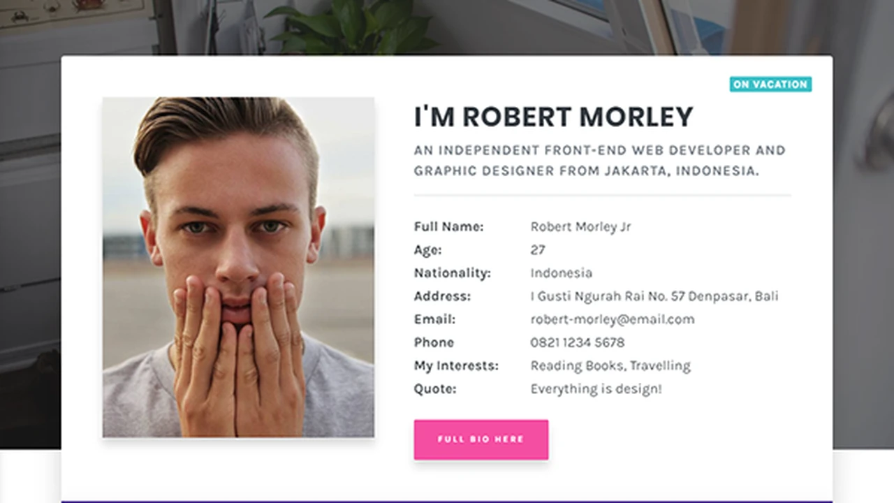Morley - Creative Resume/CV Theme