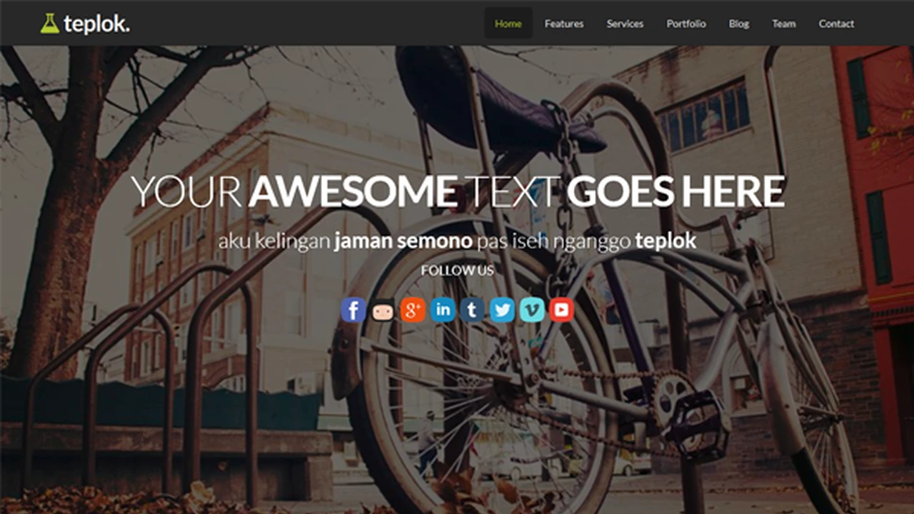 Teplok - Responsive One Page Template