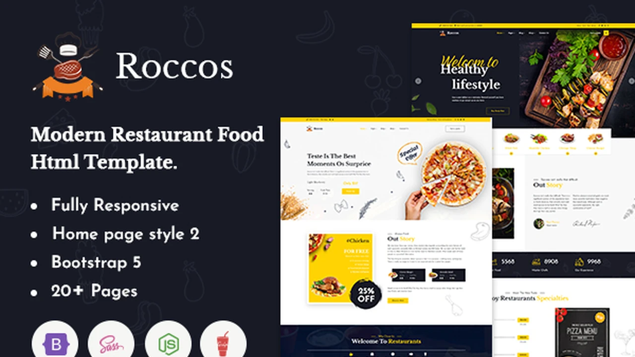 Roccos - Fast Food & Restaurant Template