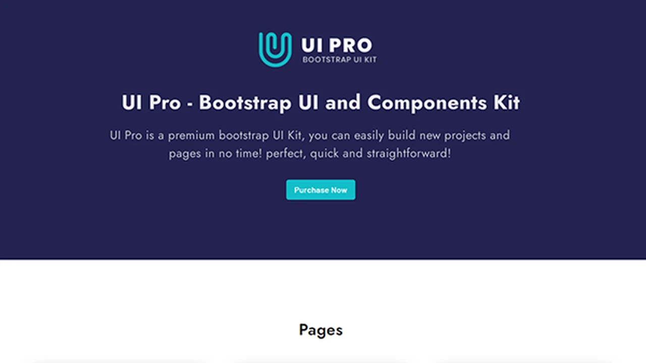 UI Pro - Bootstrap UI and Components Kit
