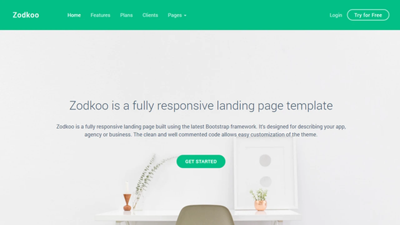 Zodkoo - Bootstrap 5 Landing Page Template
