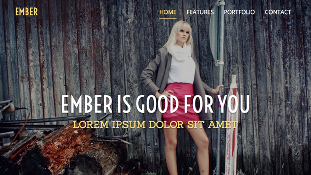 Ember - One Page Responsive Template
