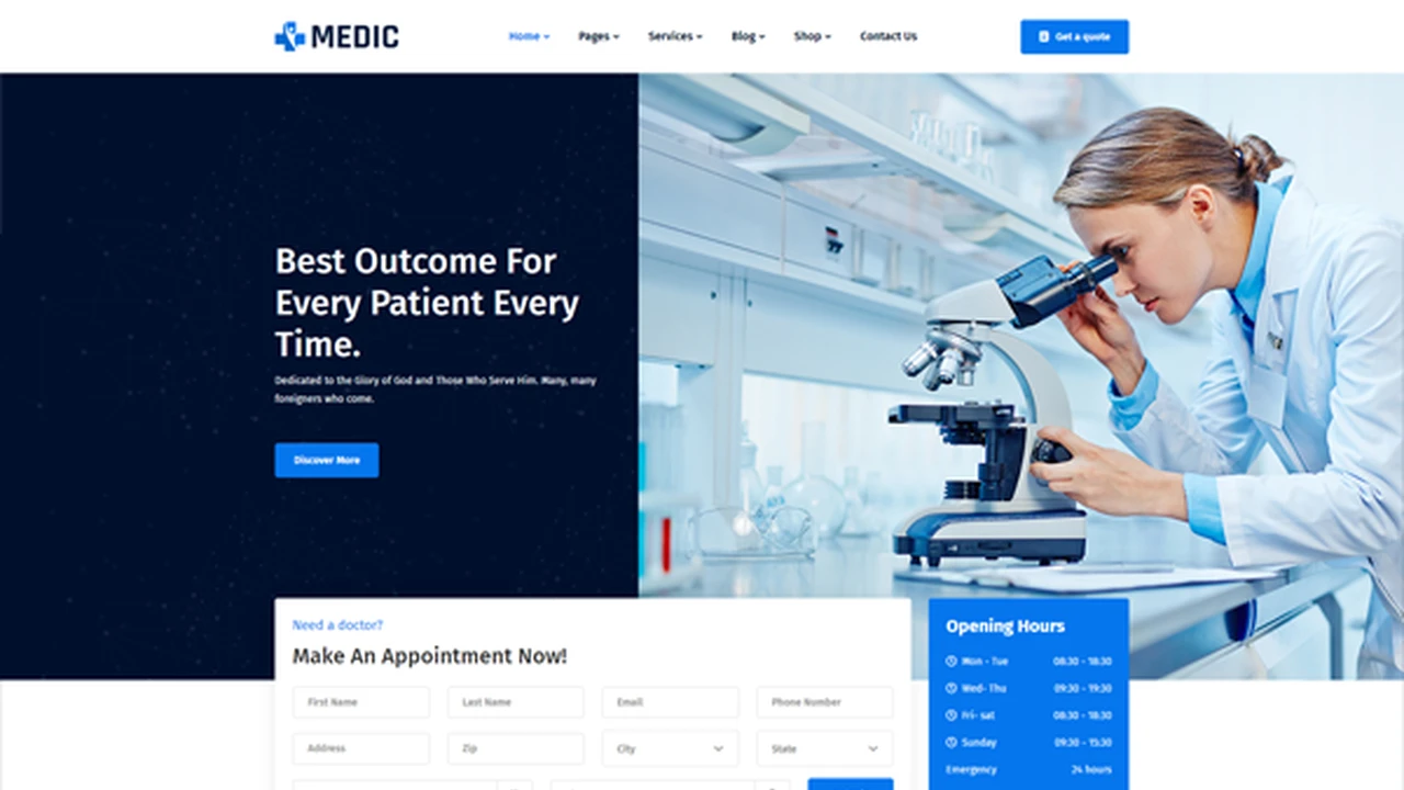 Medic - Health and Medical HTML Template
