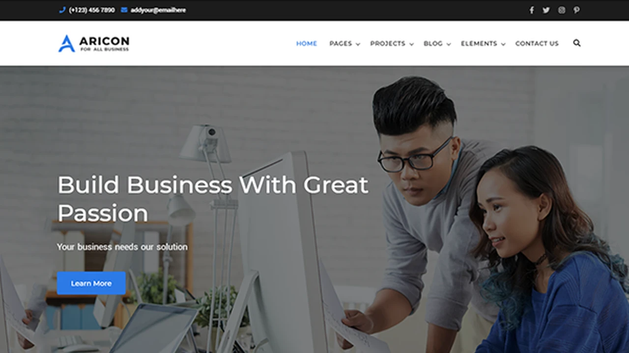 Aricon - Business and Corporate Template