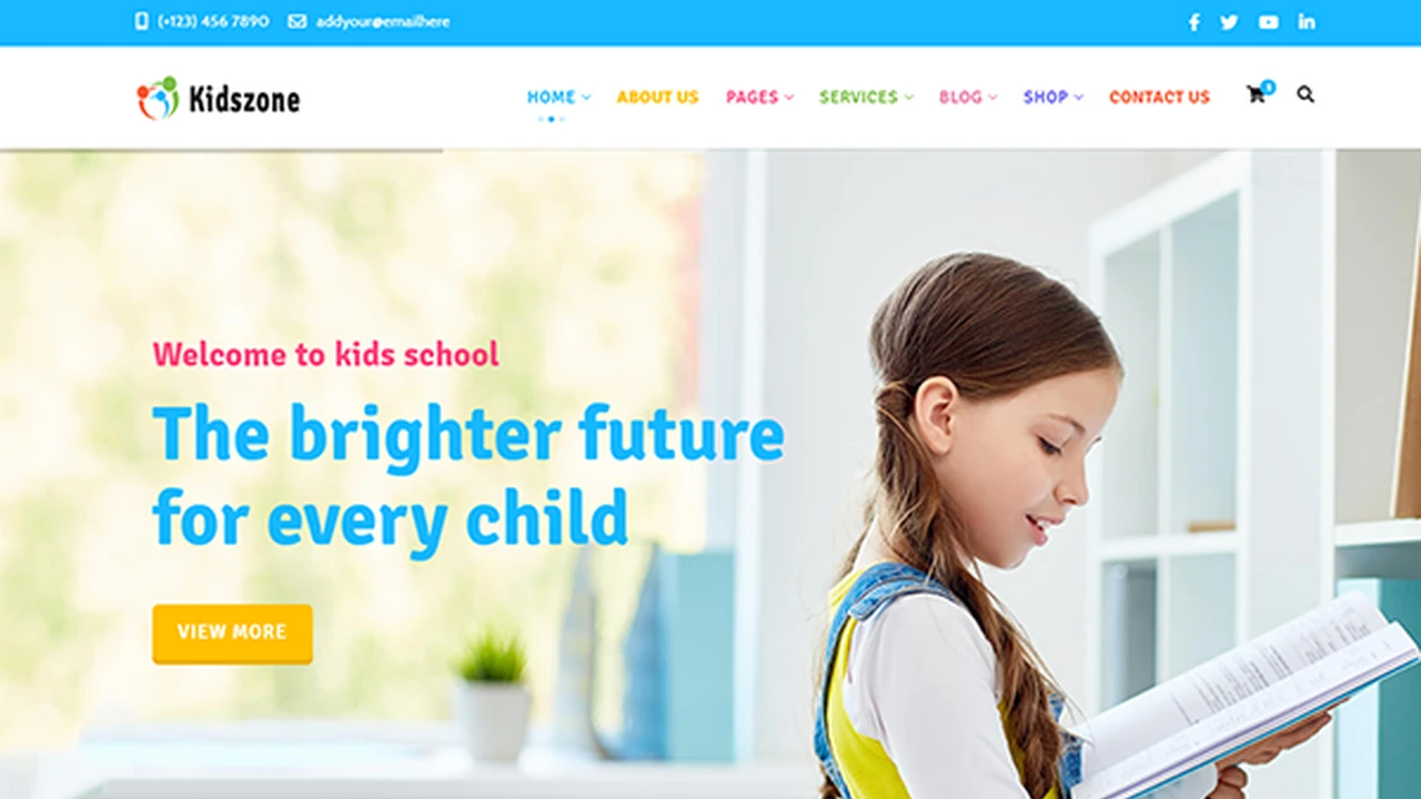 Kidszone - Kids Education and Shop Template