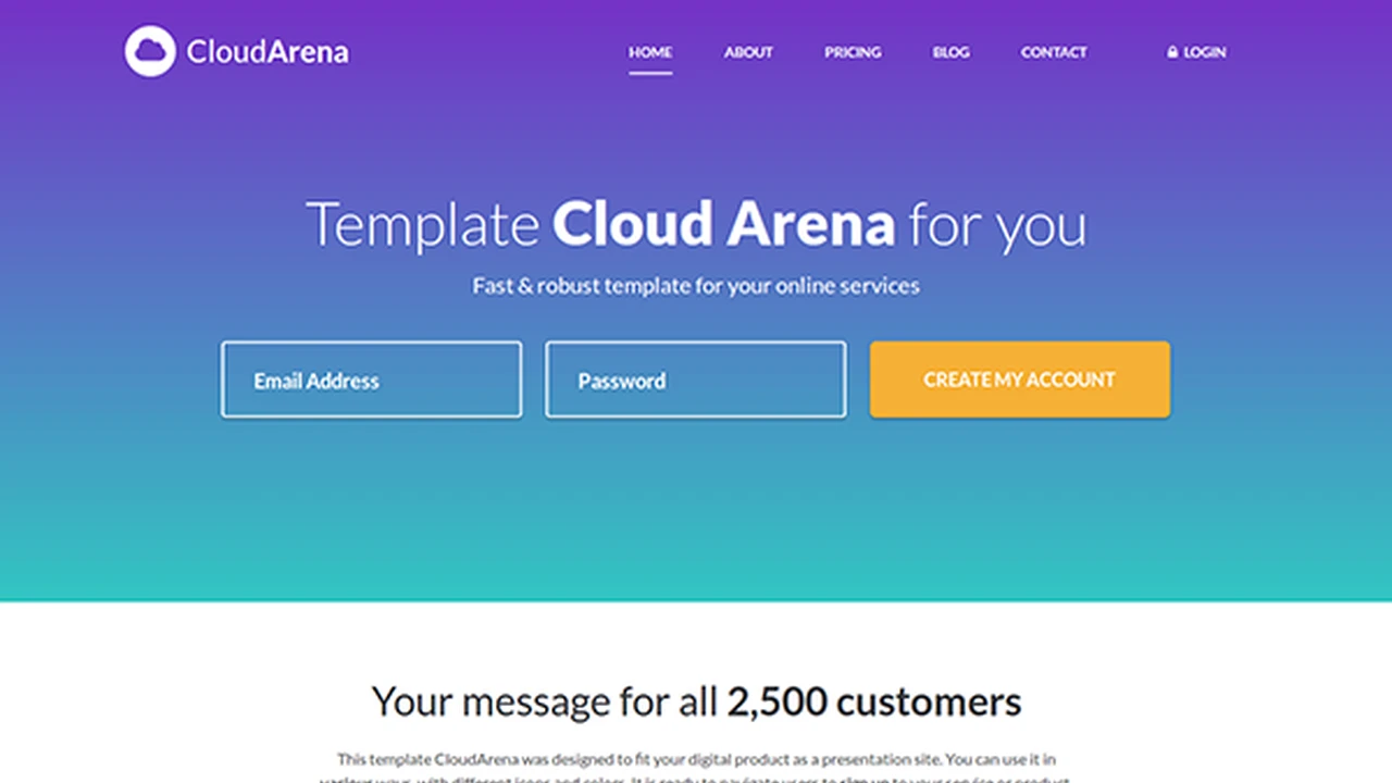 CloudArena - Online Service Theme