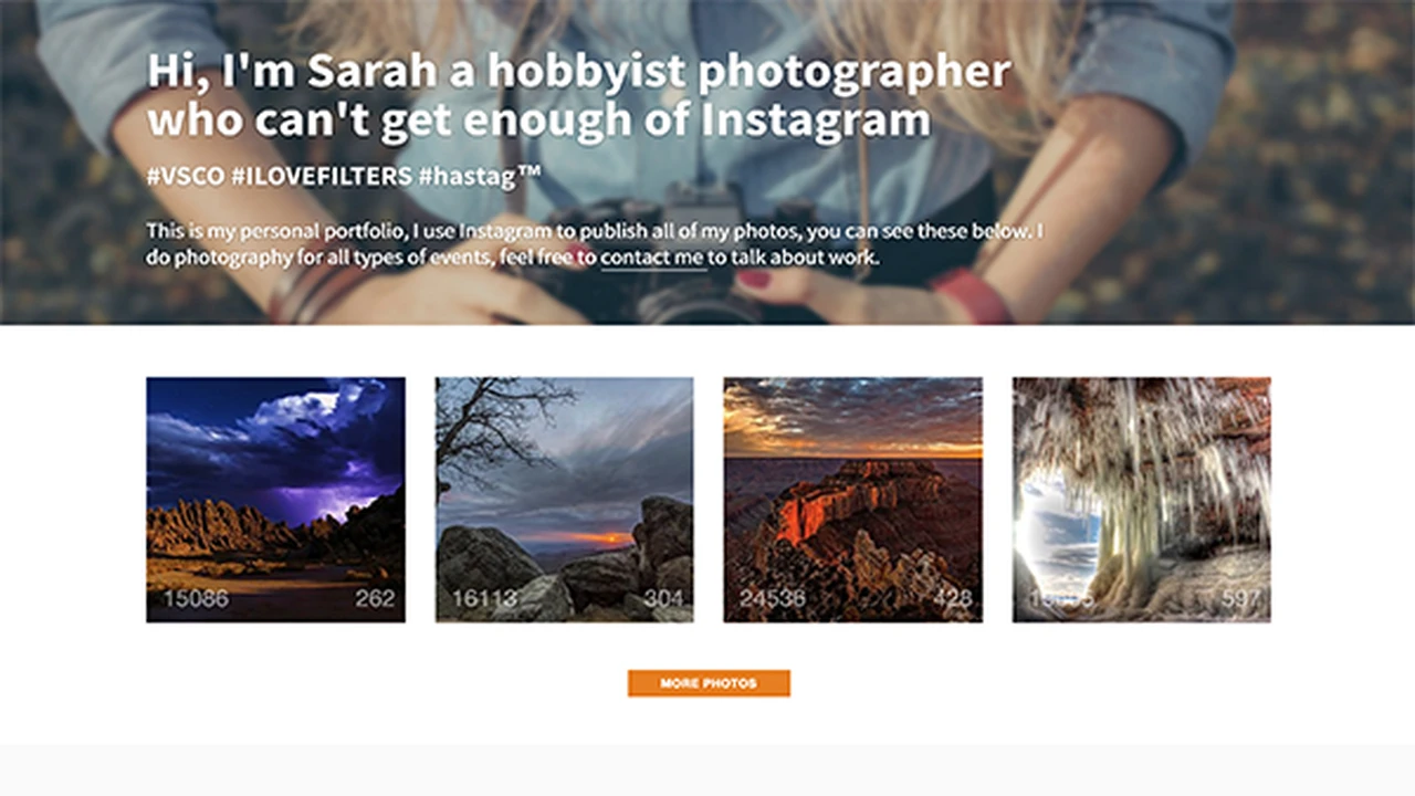Bootstagram - Instagram API Portfolio