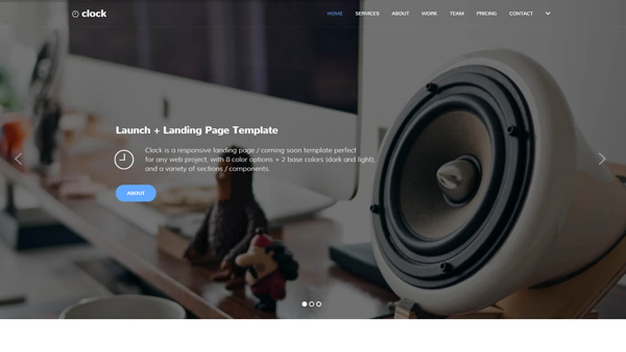 Clock | Launch + Landing Page Template