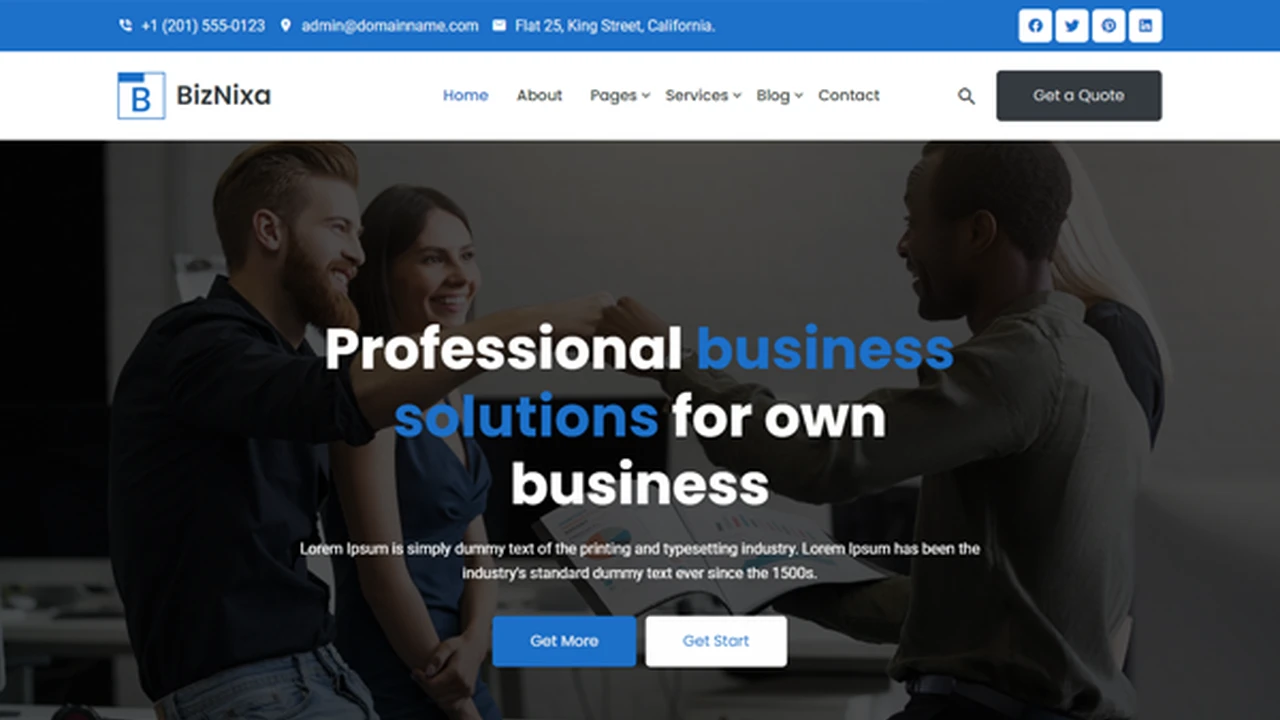 BizNixa - Corporate Business HTML5 Template
