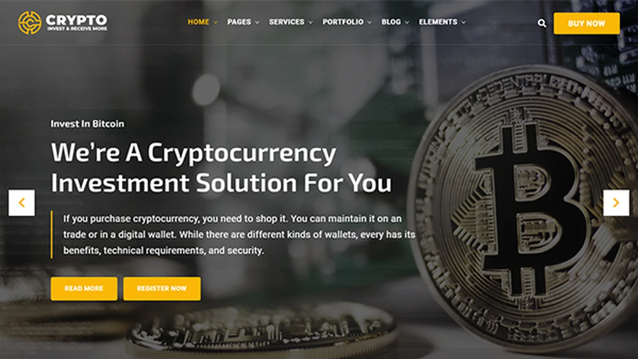 Crypto - Bitcoin & Cryptocurrency Template