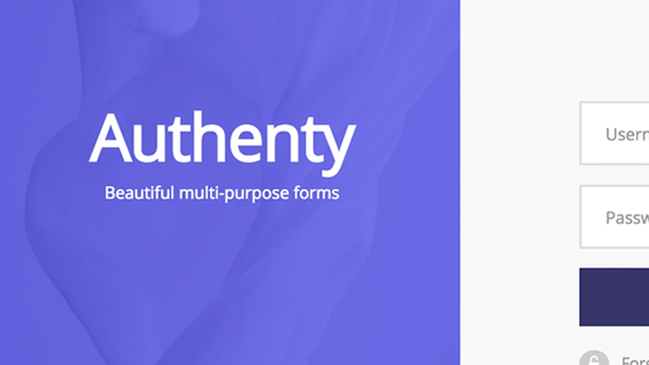 Authenty - Login/Signup Forms