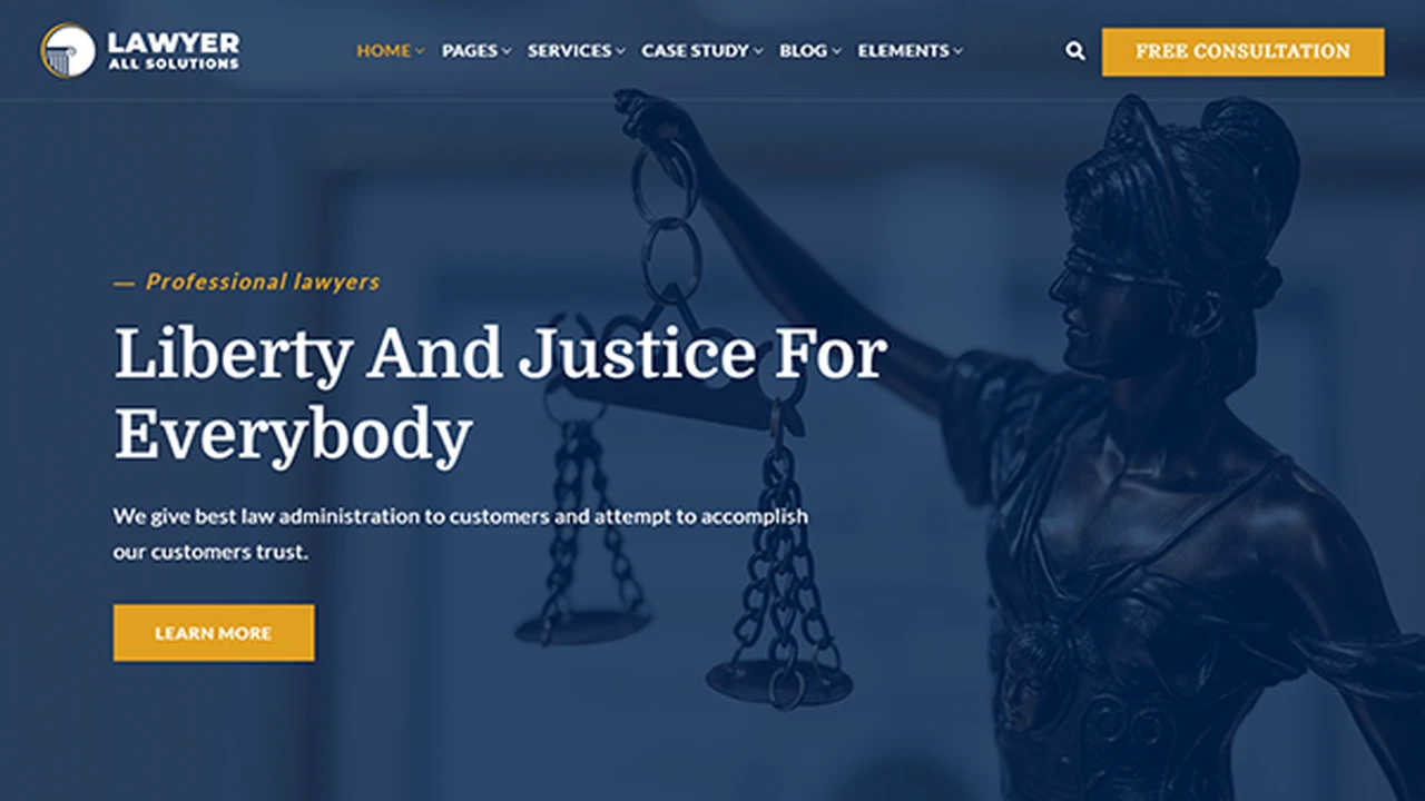Lawyer - Attorney and Lawyers HTML Template