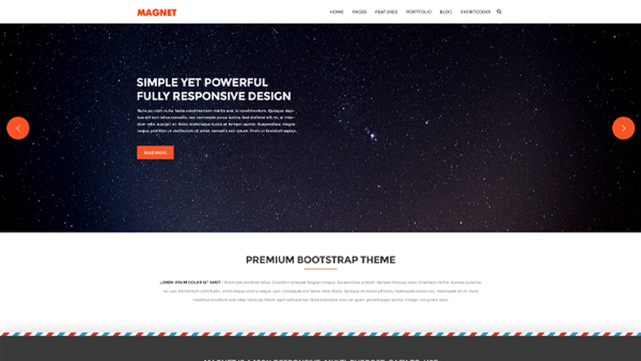 Magnet - Responsive Website Template
