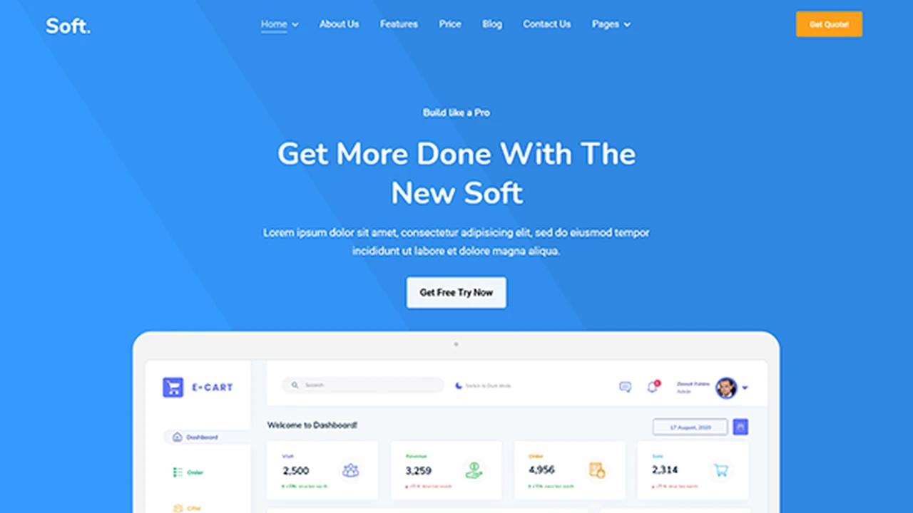 Soft - Startup Agency and SaaS Template