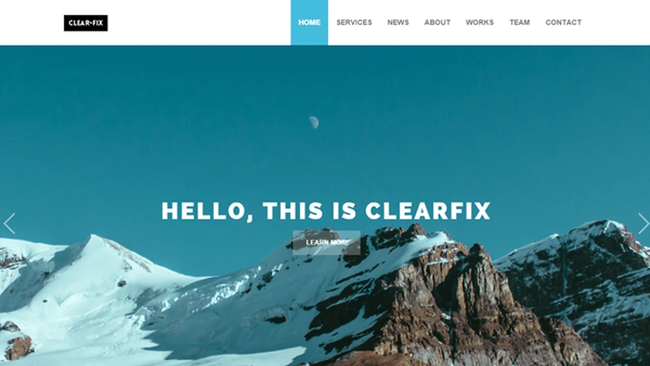Clearfix - One Page Theme