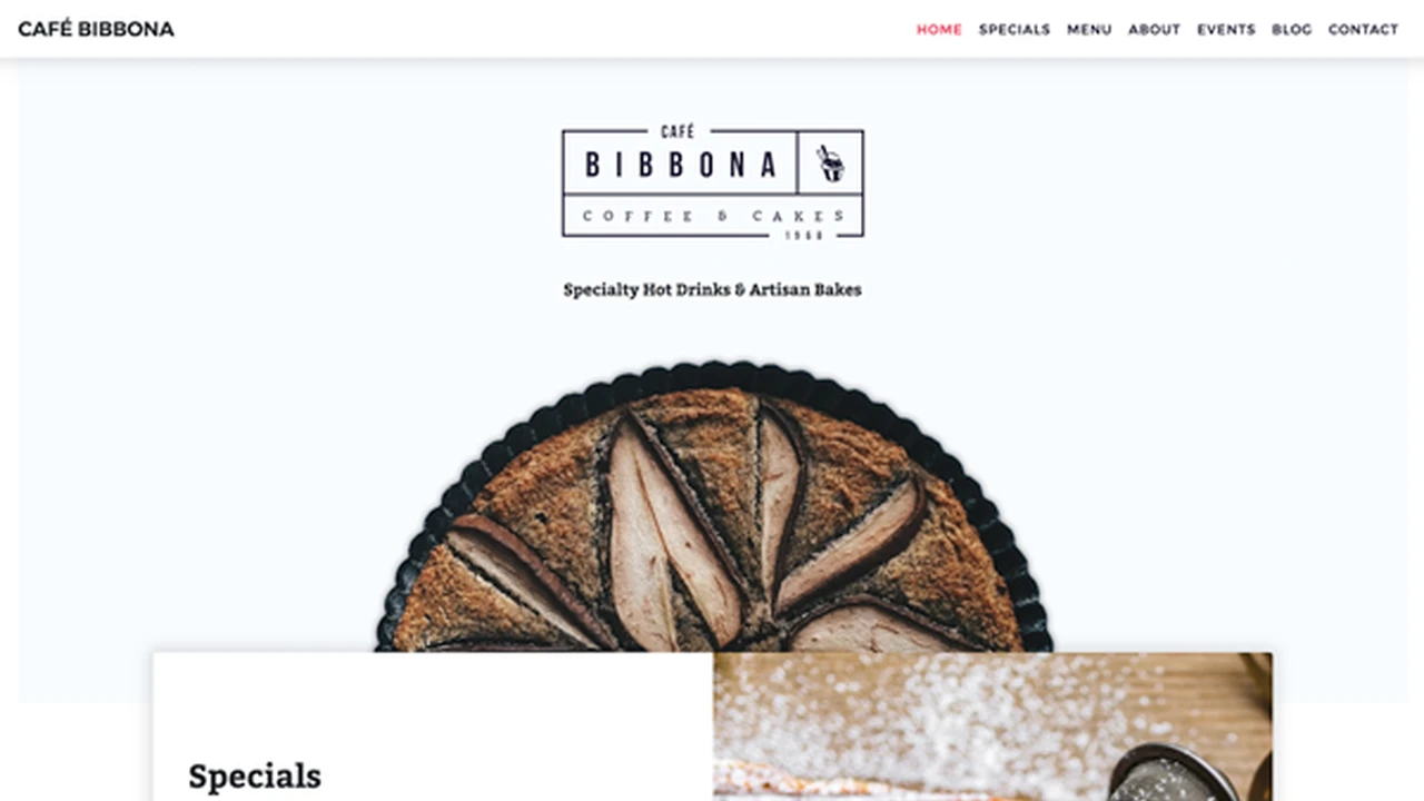 Cafe Bibbona - Bakery Template