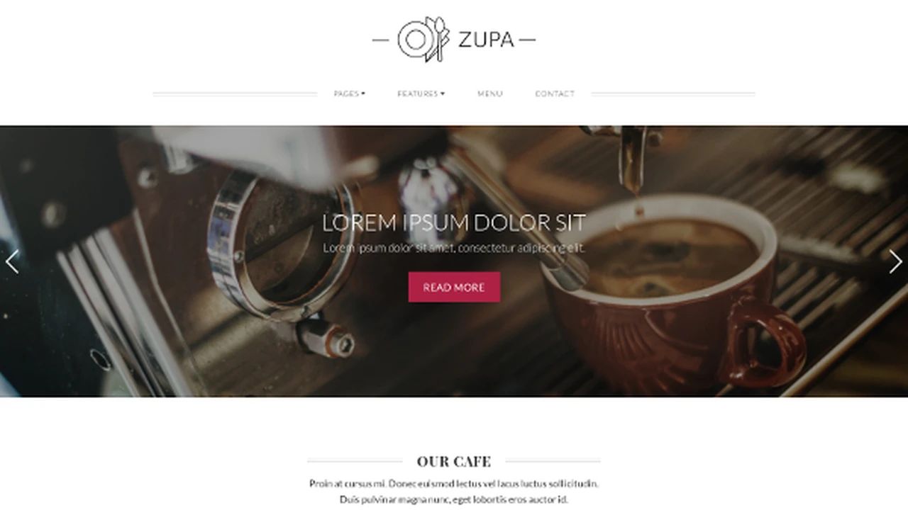 ZUPA - Restaurant Website Template