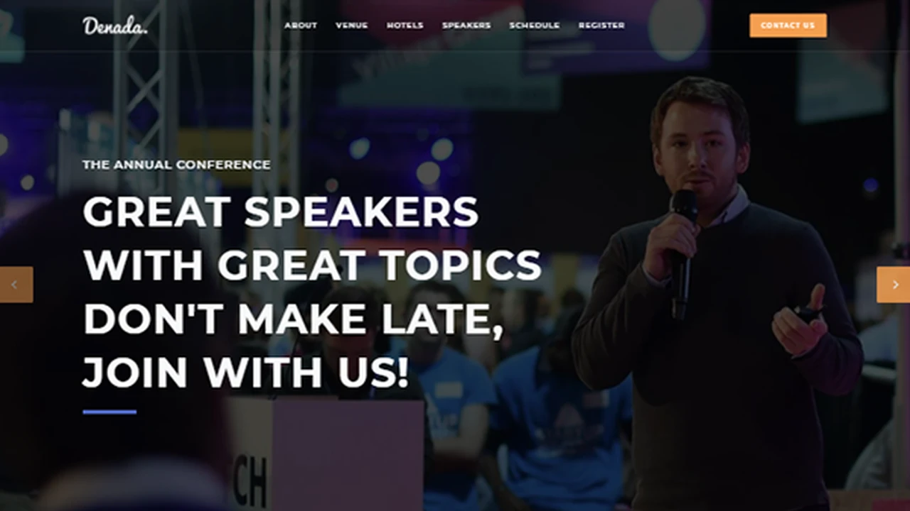 Denada - Conference & Event Landing Page