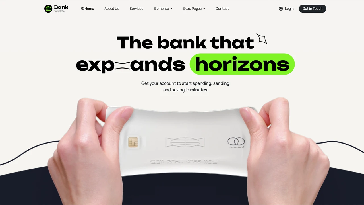 Blinkbank - Banking and Finance, Loan Website Template