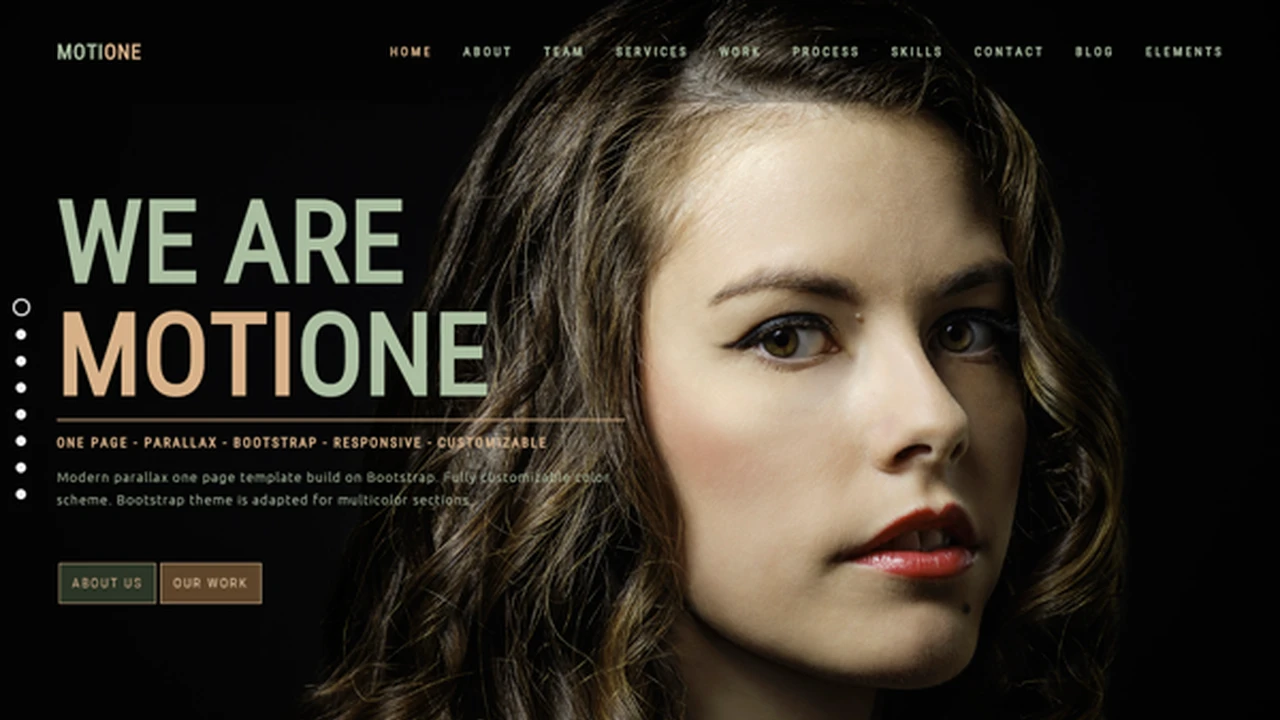 MotiOne - Creative One Page Parallax