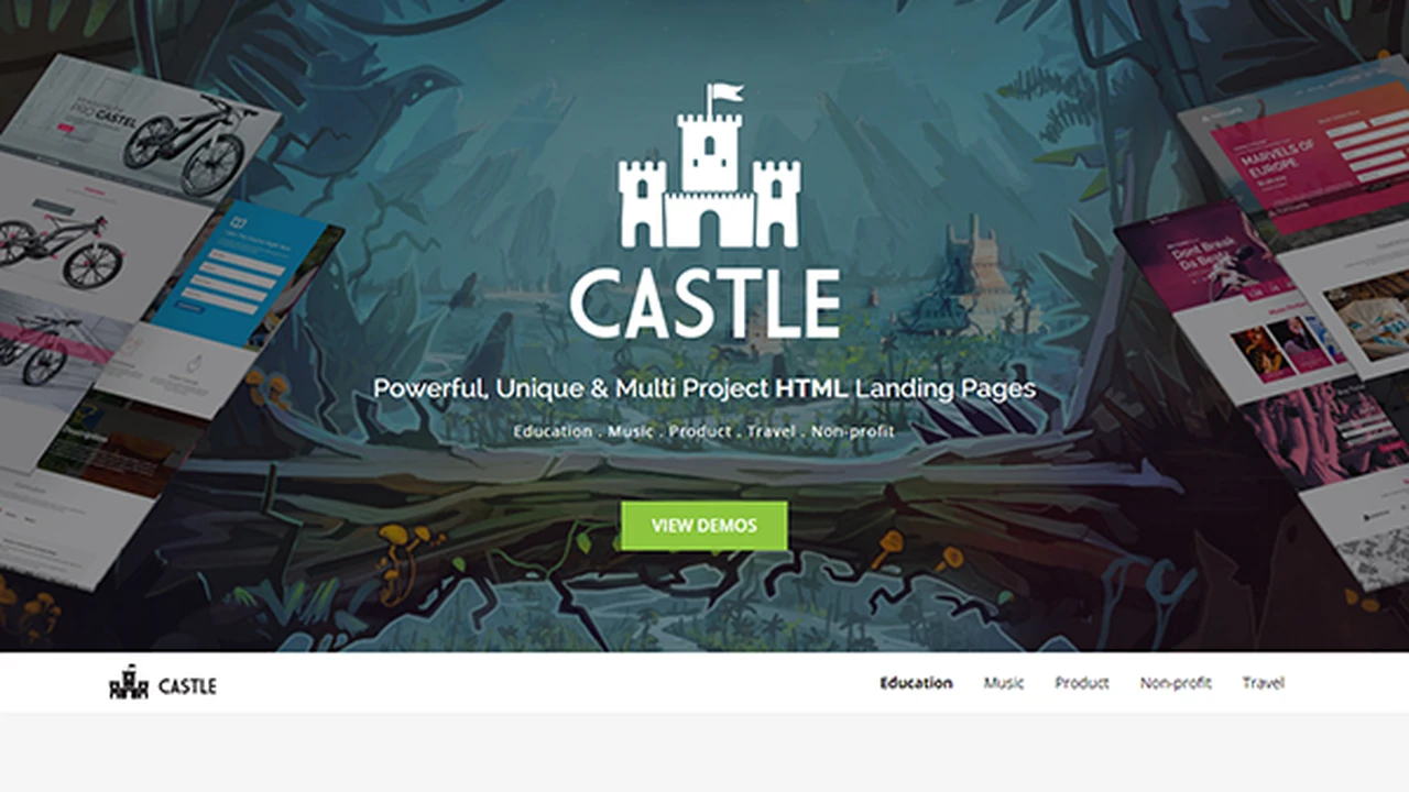 Castle - Multi Project Landing Pages