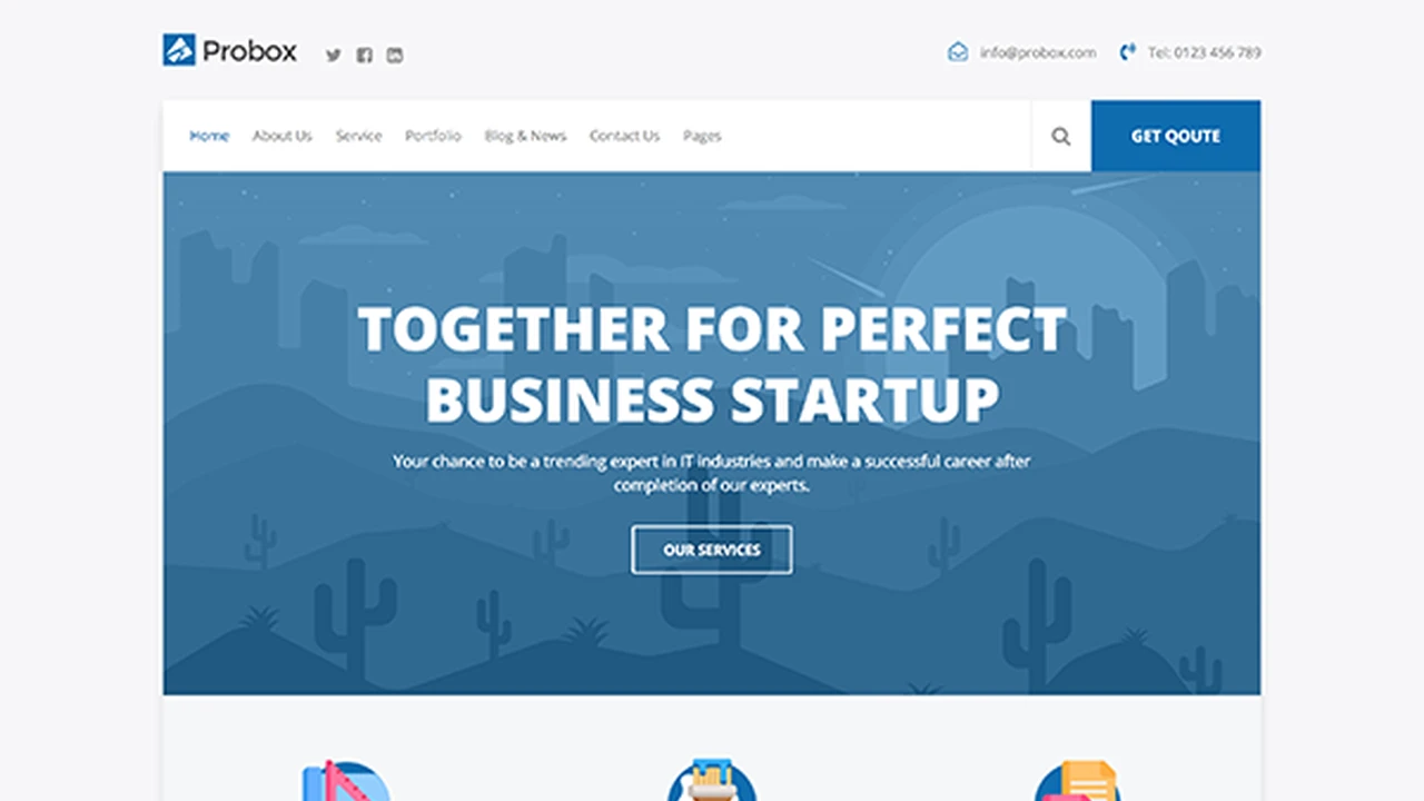 Probox - Startup Business Template