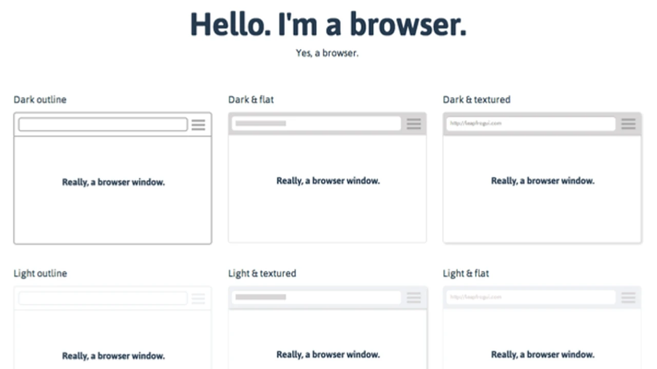 Browserfrog - CSS/HTML Browser Window