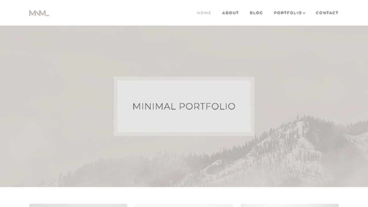 MNML - Minimal Portfolio Theme
