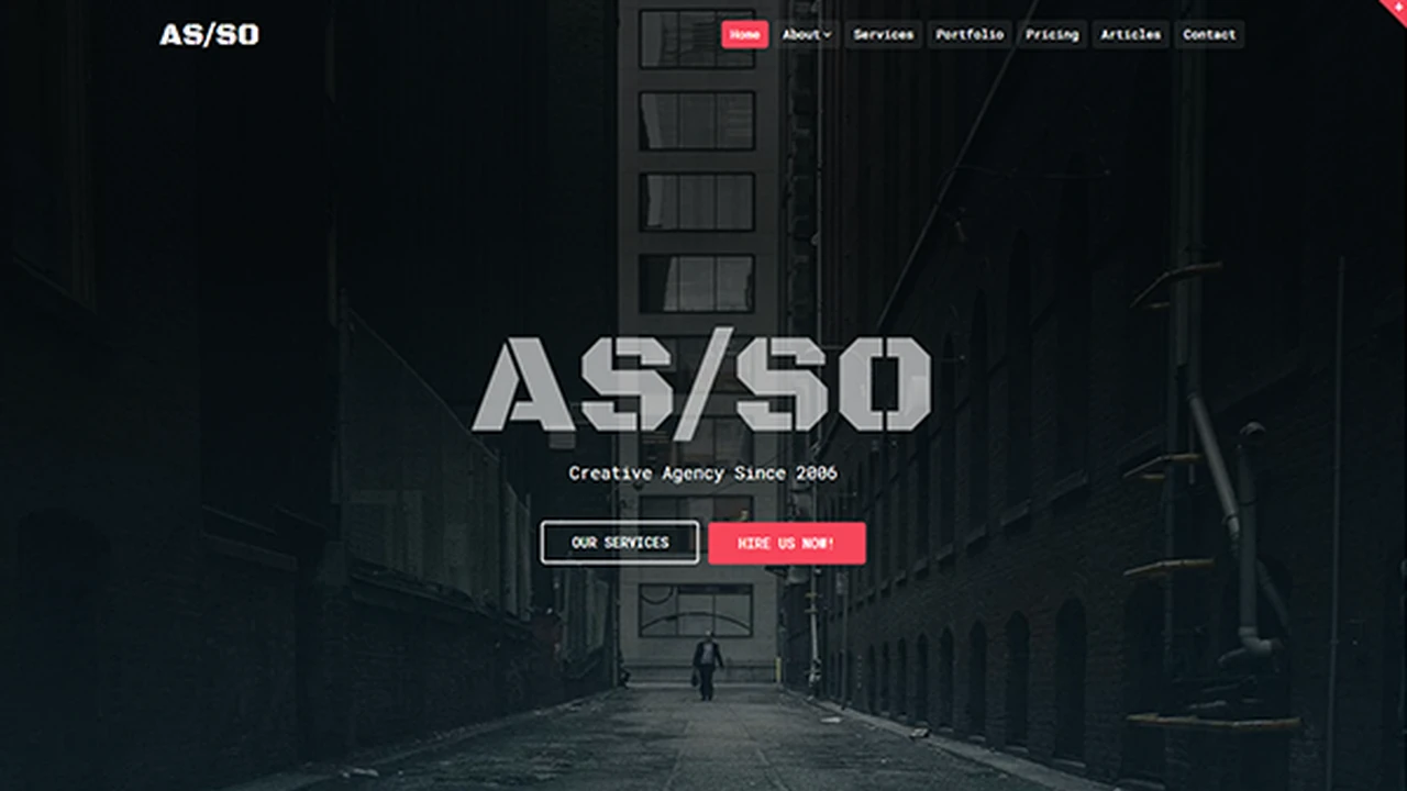 Asso - One Page HTML Website Template