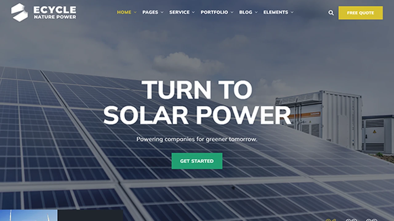 Ecycle - Solar & Renewable Energy Template
