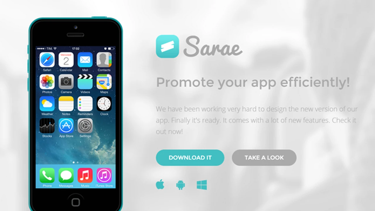 Sarae - Responsive App Landing Page