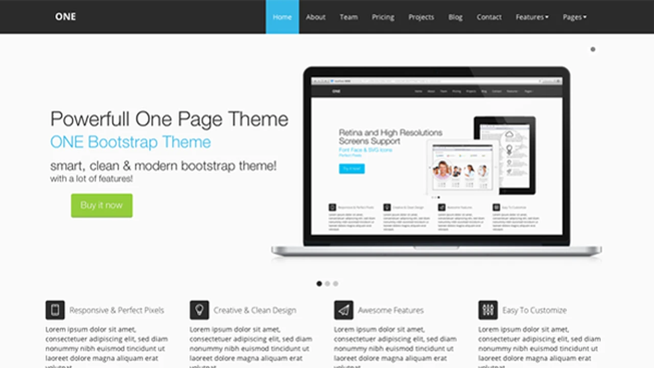 ONE Bootstrap Theme