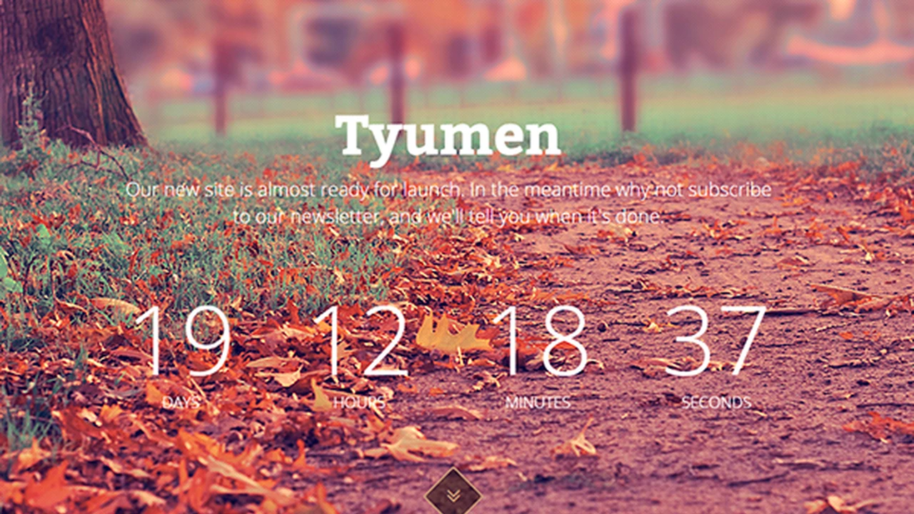 Tyumen - Coming Soon Template