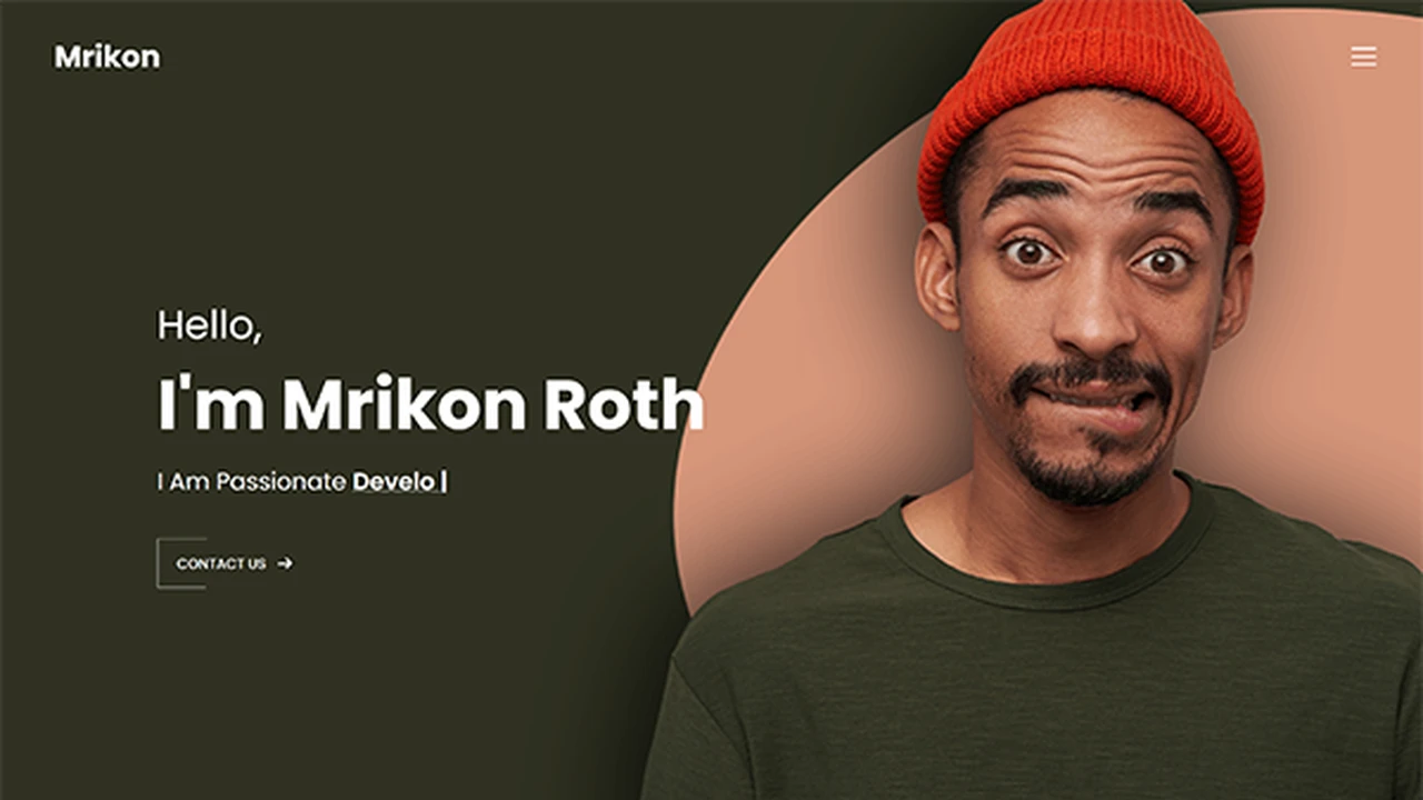 Mrikon - Personal Portfolio Template