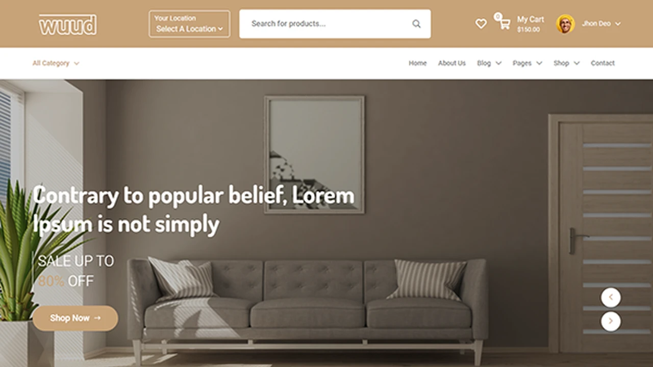 Wuud - Furniture Bootstrap HTML5 Template