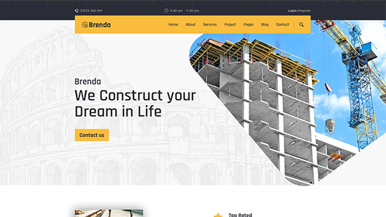 Brenda - Construction Bootstrap 5 Template