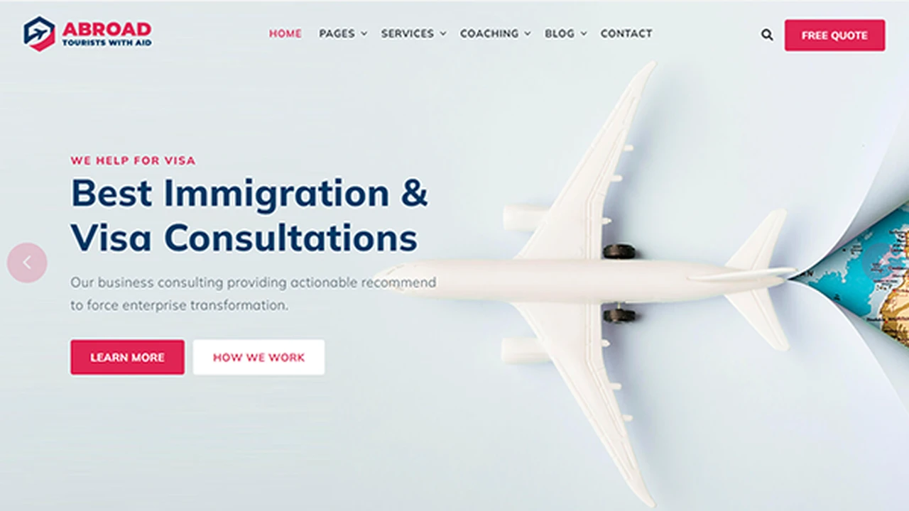 Abroad - Immigration Visa Consulting Theme