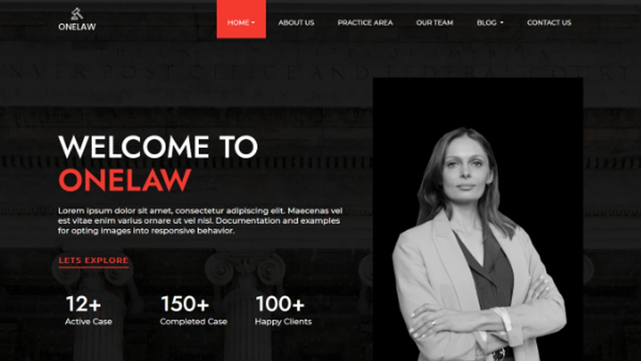 ONELAW - Responsive Template for Lawyers
