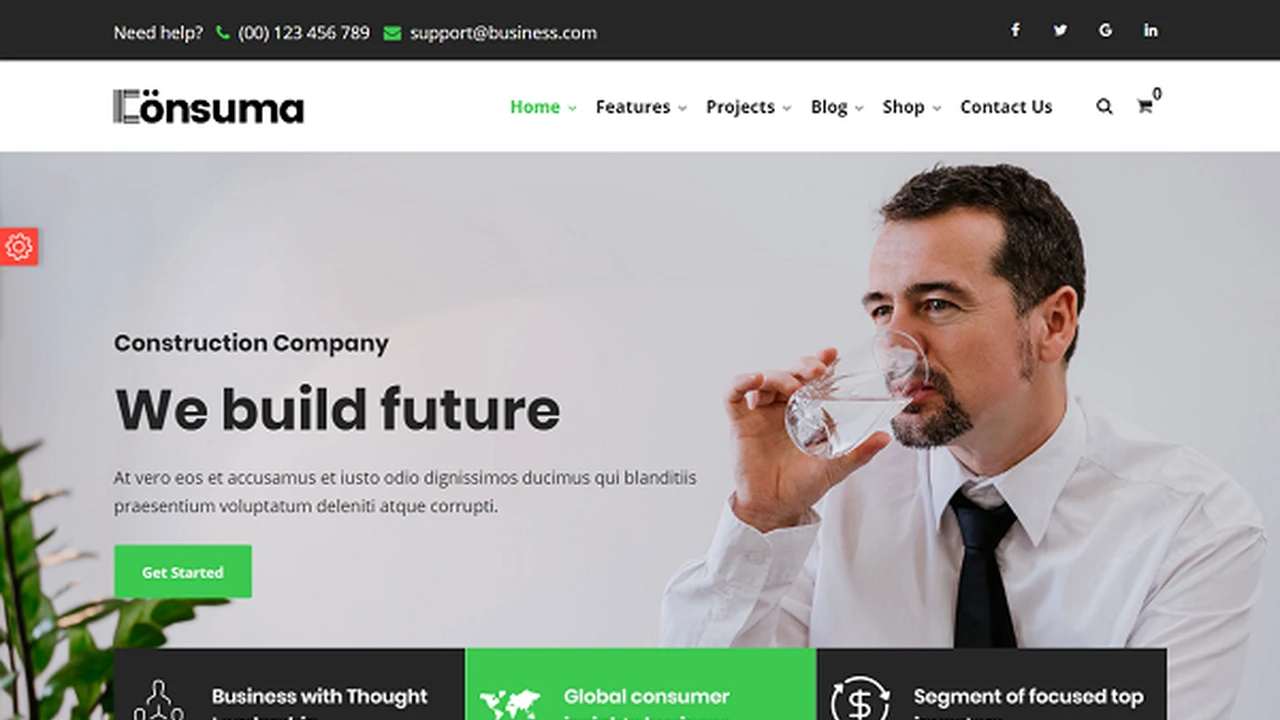 Consuma - Bootstrap 4 Business Template