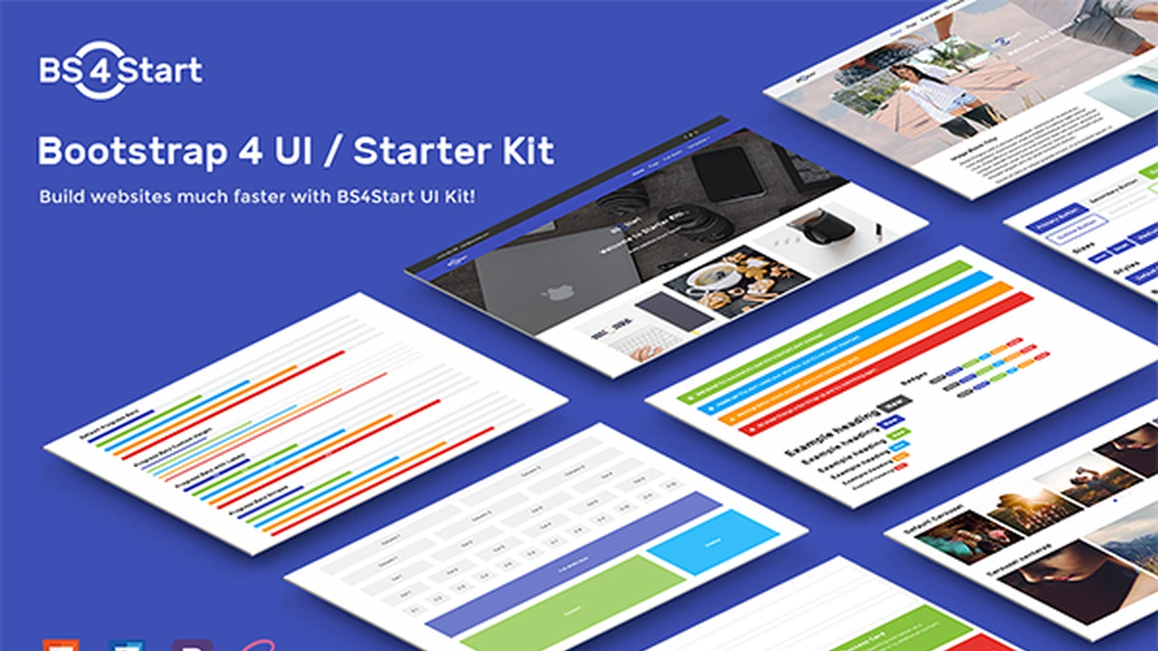 BS4Start - Bootstrap 4 UI / Starter Kit