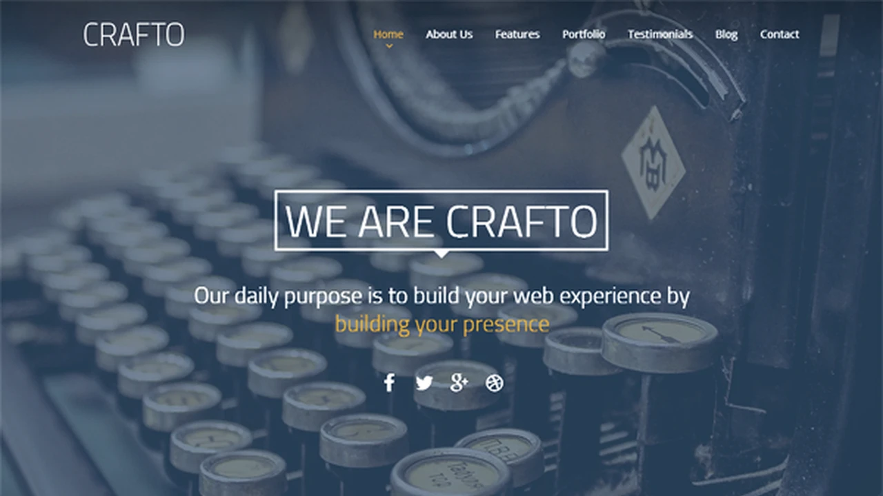 CraftoWP - One-Page WordPress Theme