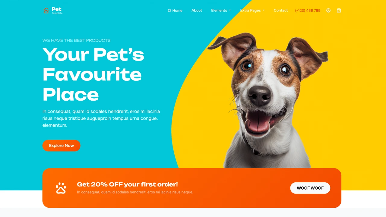 Petx - Pet Care & Pet Shop Website Template