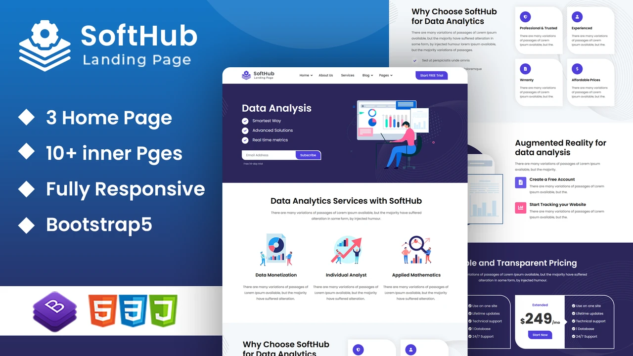 SoftHub - Software HTML5 Template