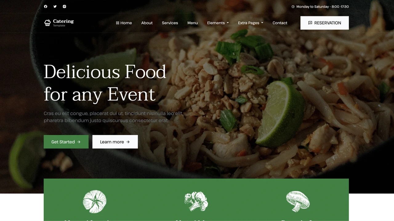 Catring - Restaurant & Catering Website Template