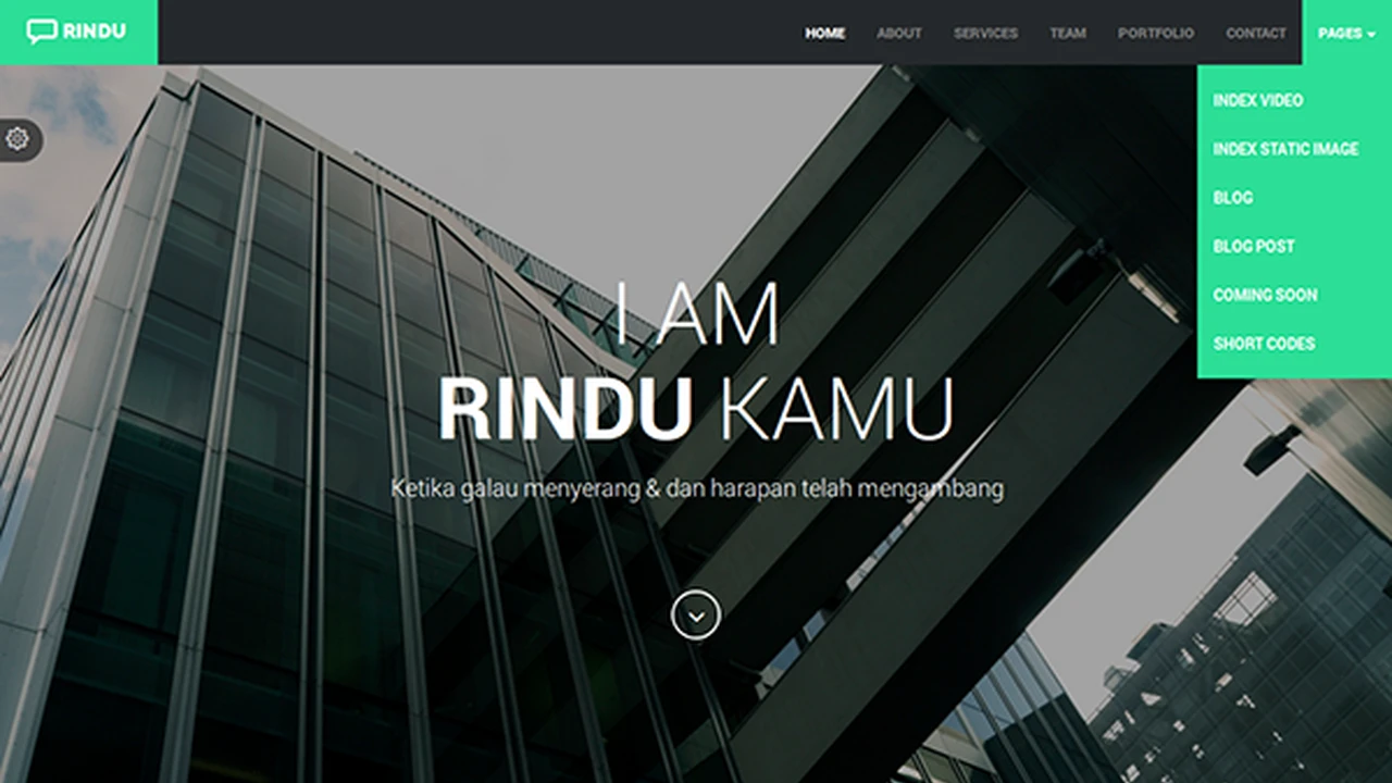 RINDU - Responsive Web Template