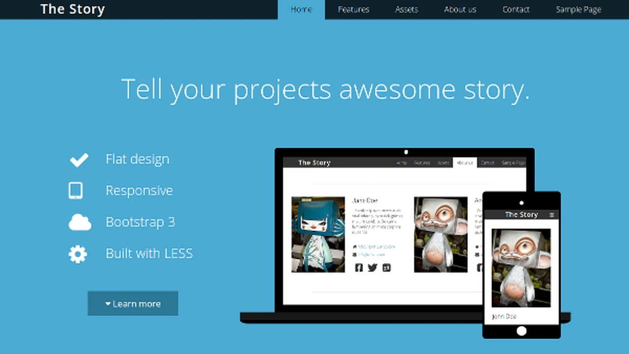 The Story - Flat Business Template