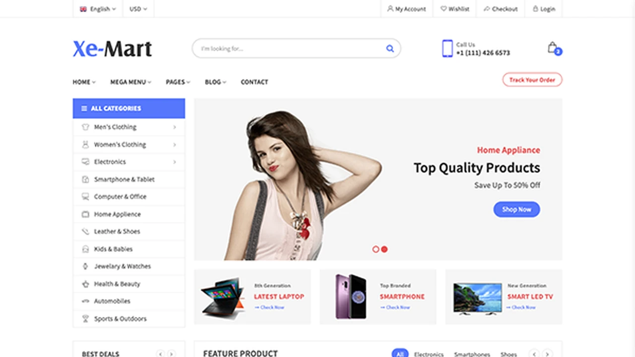 XeMart - Ecommerce Template