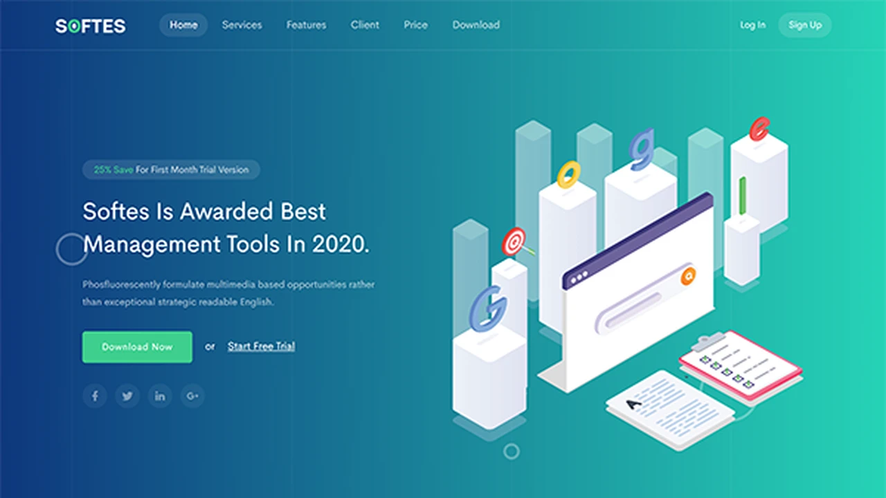 Softes - SaaS & Software BS5 Landing Page